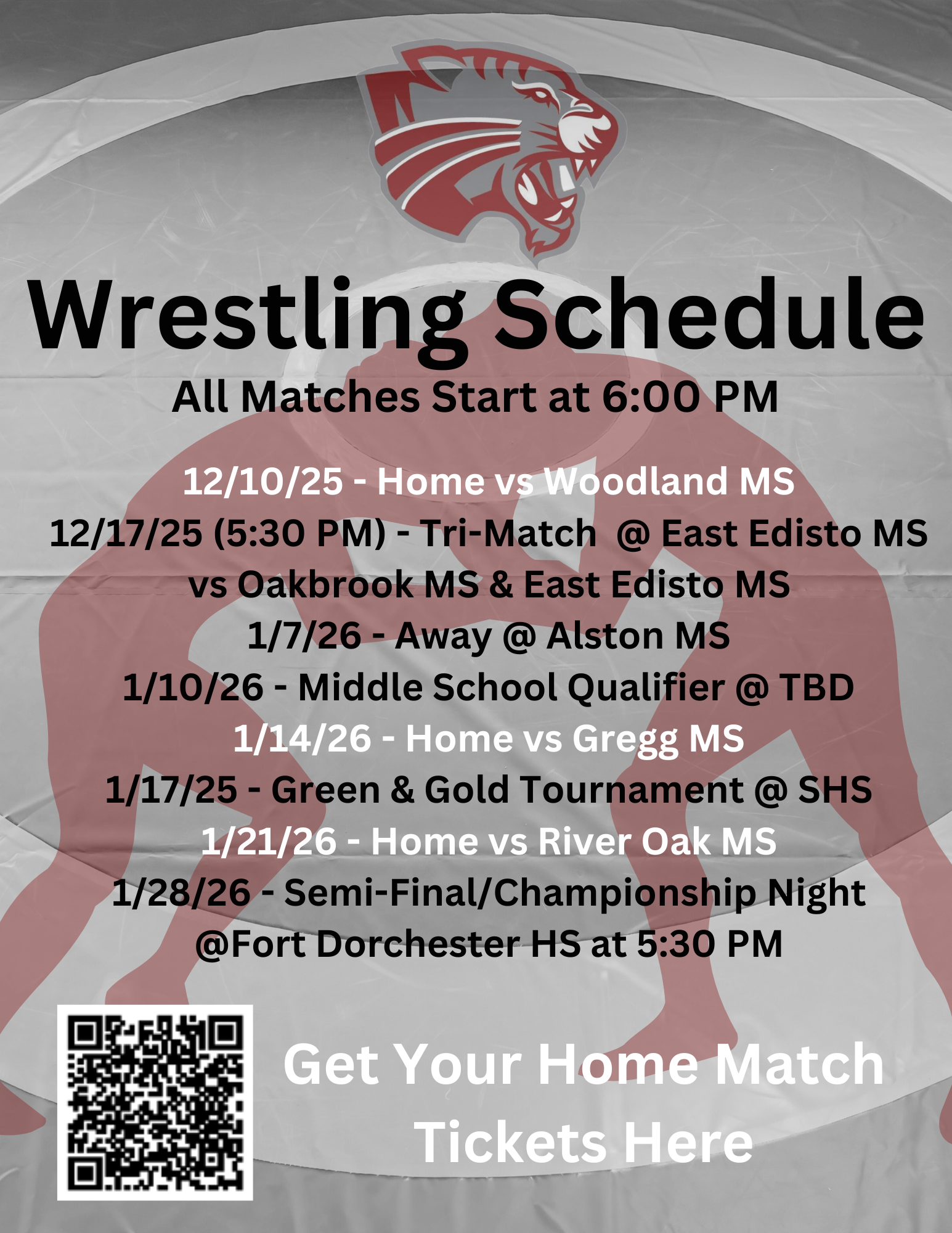 Wrestling Schedule